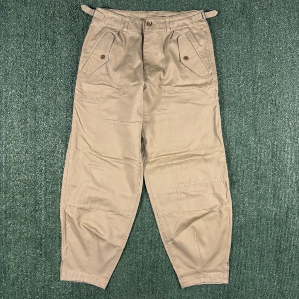 Comme des Garcons Homme Plus Trousers Mens M Tan Excellent Cropped Paneled Khaki